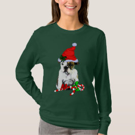 English Bulldog Christmas froh T-Shirt