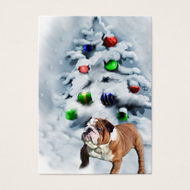 English Bulldog Christmas Geschenke (Vorderseite)