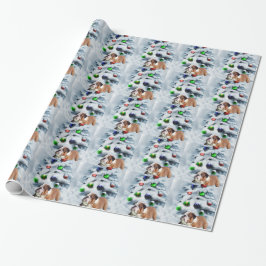 English Bulldog Christmas Geschenkpapier