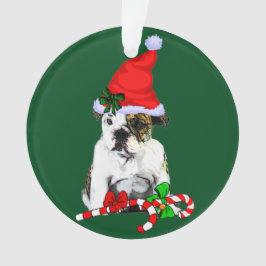 English Bulldog Christmas Ornament
