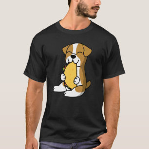 English Bulldog, der einen Taco-Hund isst T-Shirt