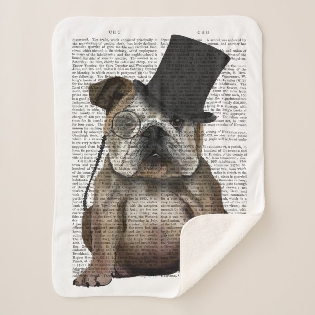 English Bulldog, Formal Hound und Hat Sherpadecke (Vorderseite)