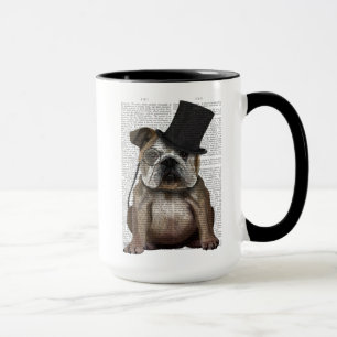 English Bulldog, Formal Hound und Hat Tasse