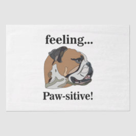 English Bulldog Gefühl Pawsitive Begleiter Geburts Seidenpapier