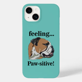 English Bulldog Gefühl Pawsitive Dog Lover Case-Mate iPhone 14 Hülle