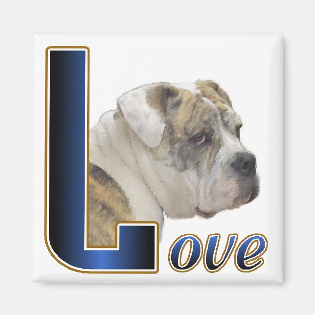 English Bulldog Geschenke Magnet (Vorne)