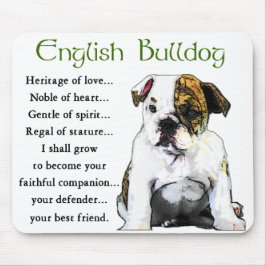 English Bulldog Geschenke Mousepad