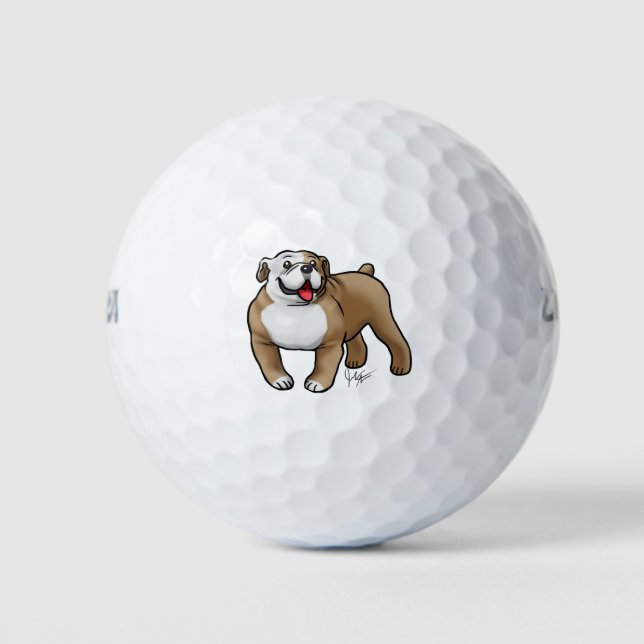 English Bulldog Golfball (Vorderseite)
