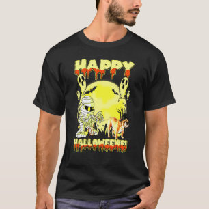 English Bulldog Happy Halloween Hund T-Shirt