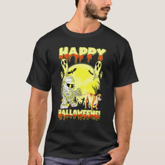 English Bulldog Happy Halloween Hund T-Shirt