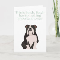 English Bulldog hat etwas zu sagen *Wohltätigkeit-
