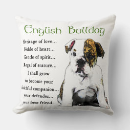 English Bulldog Heritage of Liebe Kissen