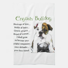 English Bulldog Heritage of Liebe Küchentuch