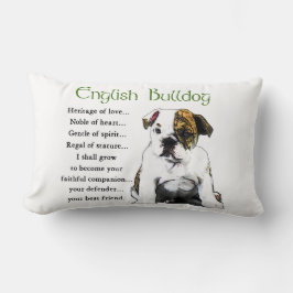 English Bulldog Heritage of Liebe Lendenkissen
