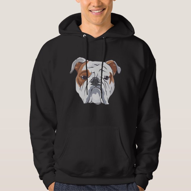 English Bulldog Hoodie (Vorderseite)