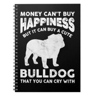 English Bulldog Hund Lover Funny Bulldog Lover Mon Notizblock
