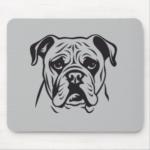 English Bulldog Hund Tier Welt Furchen Freund Mousepad