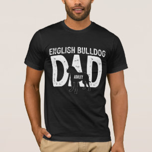 English Bulldog Hund Vater Puppy Vater T - Shirt