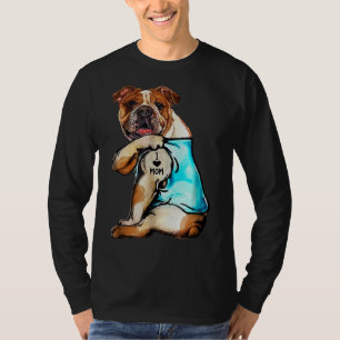 English Bulldog - I Liebe Mama Tattoo Mother's day T-Shirt