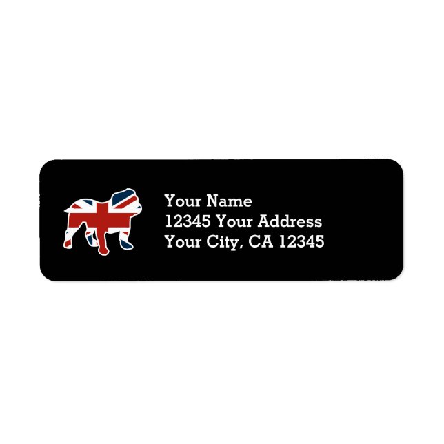 English Bulldog in Union Jack Flag (Vorne)