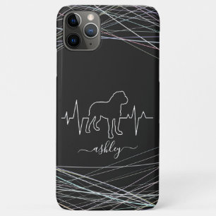 English Bulldog ist Heartbeat Cool Minimal Dog Case-Mate iPhone Hülle
