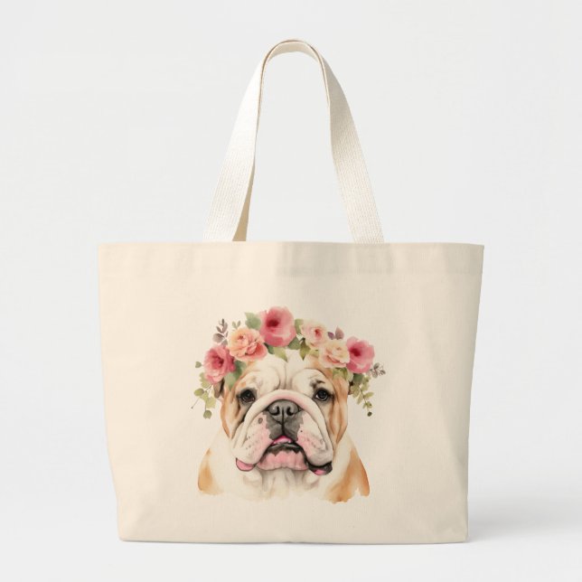 English Bulldog Jumbo Tasche (Vorne)