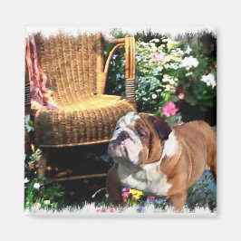 English Bulldog Kunstgeschenke Magnet