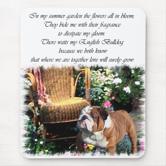 English Bulldog Kunstgeschenke Mousepad (Vorne)