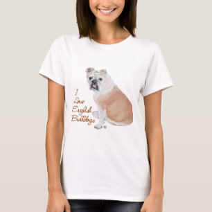 English Bulldog Liebe T-Shirt