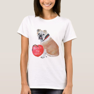 English Bulldog Liebe T-Shirt