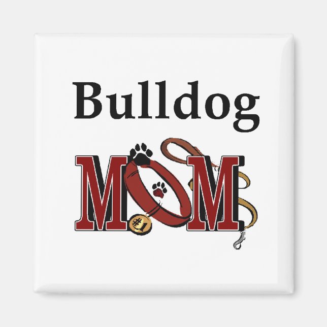 English Bulldog Mama Geschenke Magnet (Vorne)