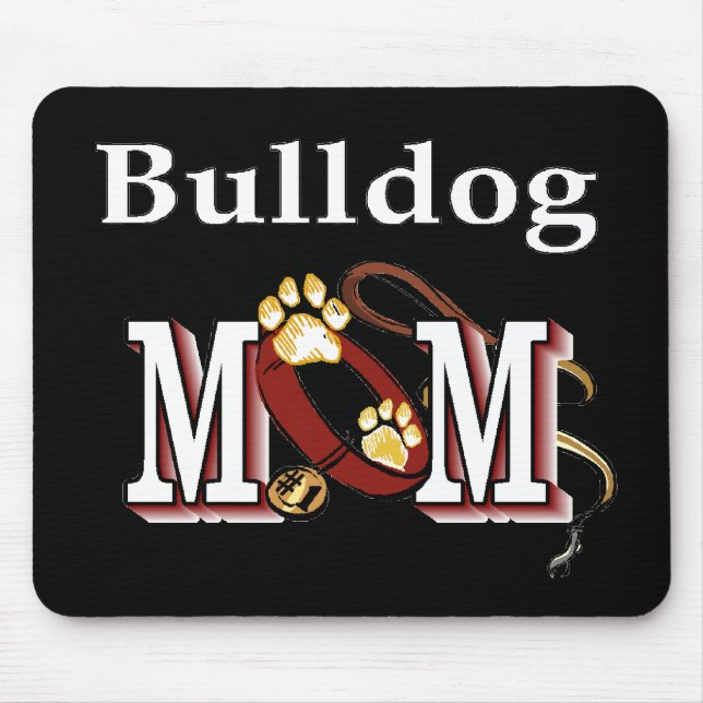 English Bulldog Mama Geschenke Mousepad (Vorne)