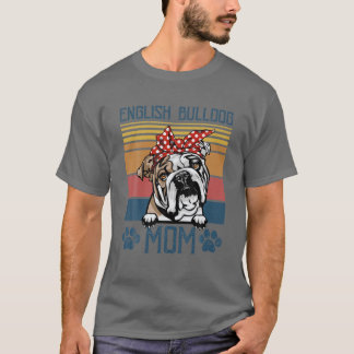 English Bulldog Mama Vintag English Bulldog Mama M T-Shirt