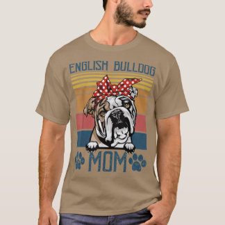 English BullDog Mama Vintag English BullDog Mama m T-Shirt