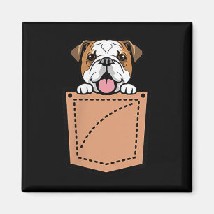 English Bulldog Pocket Dog Magnet