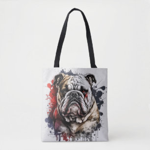 English Bulldog Portrait Animal Painting Pet Dog