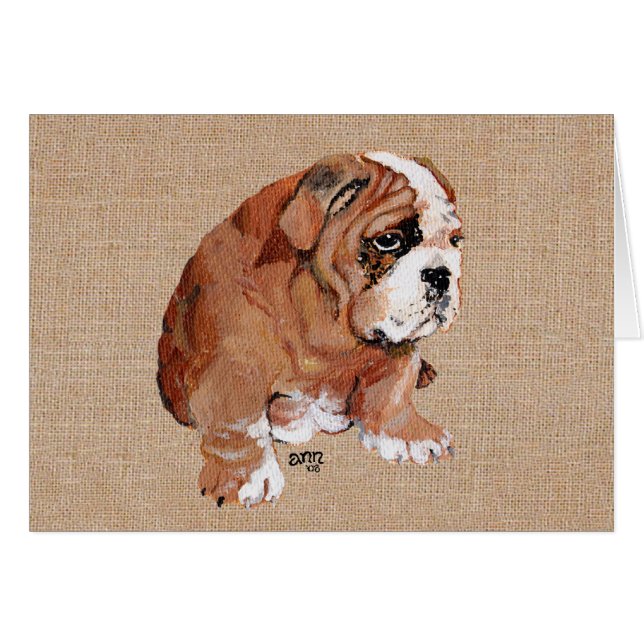 English Bulldog Puppy (Vorderseite (Horizontal))