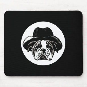 English Bulldog Puppy Cowboy Fun Dog Niedlich Mousepad