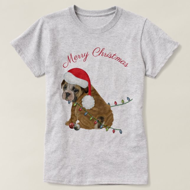 English Bulldog Puppy T-Shirt (Design vorne)
