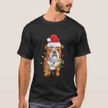 English Bulldog Santa Christmas Tree Lights Xmas G T-Shirt<br><div class="desc">Weihnachtsfamilien-Matching-Outfits,  Weihnachtsfamilien-Matching-Outfits,  Weihnachtsfamilien-Set,  Weihnachtsfamilien-T - Shirt,  Weihnachtsfamilien-Shirts,  Weihnachtsfamilien-Matching-T-Shirts,  Weihnachtsfamilien-Shirts,  Weihnachts-Shirts für Familien</div>