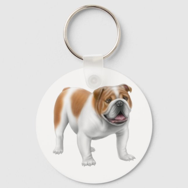 English Bulldog Schlüsselanhänger (Vorderseite)
