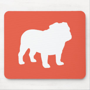 English Bulldog Silhouette Cooler Hund Lover Mousepad
