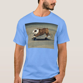 English Bulldog Skateboard T-Shirt