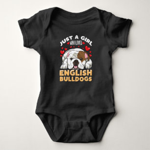 ENGLISH BULLDOG Sprichwort lustiges Geschenk Baby Strampler