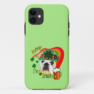 English Bulldog St Patricks Day iPhone 11 Hülle