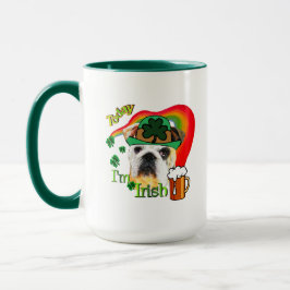English Bulldog St Patricks Day Tasse