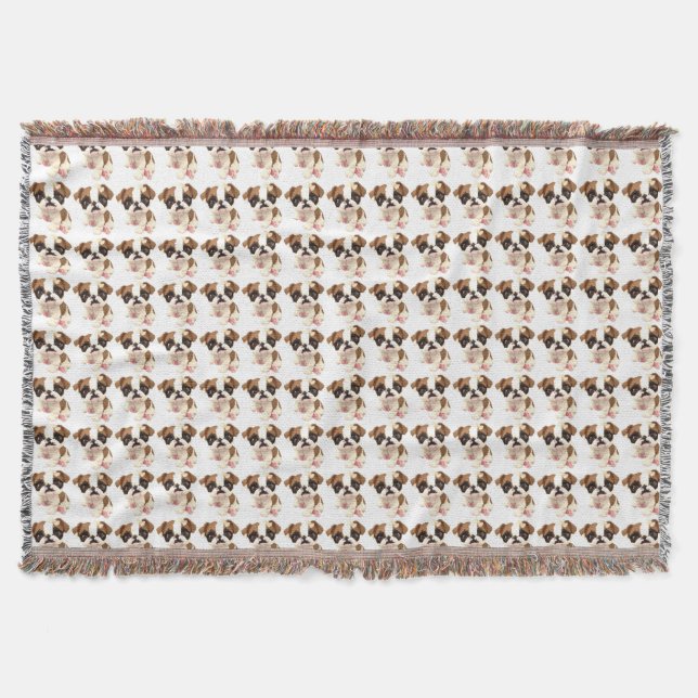 English Bulldog Throw Blanket Decke (Vorderseite)