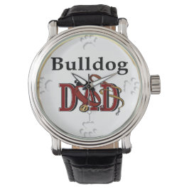 English Bulldog Vater Geschenke Armbanduhr