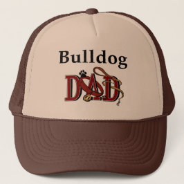 English Bulldog Vater Geschenke Truckerkappe
