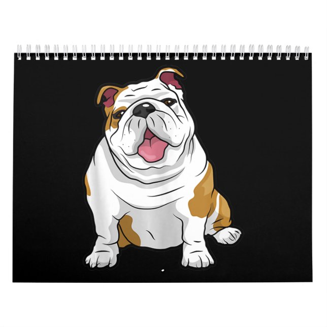 English Bulldogs Phantastisch Funny Bulldog Hunde Kalender (Titelbild)